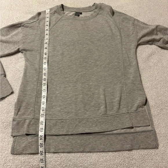 Sweaty Betty After Class Pullover Sweatshirt Light Heathered Gray Oversized - Picture 7 of 12